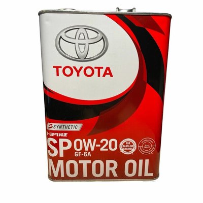 Масло моторное синтетическое Toyota ENGINE OIL 0W-20 4л